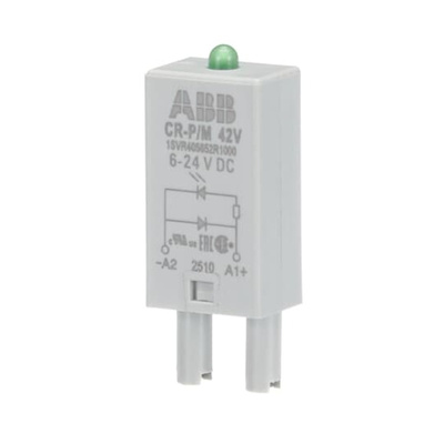ABB CR-P 6 → 24V dc Plug In Relay Socket, for use with CR-P Series PCB Relays