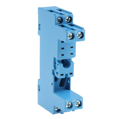 Finder 95 8 Pin 250V ac DIN Rail Relay Socket for use with Various Series