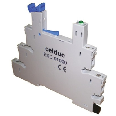 Celduc DIN Rail Relay Socket, for use with SLA Series, SLD Series