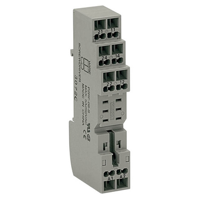 Omron 8 Pin 250V ac DIN Rail Relay Socket, for use with G2R-2-S Series