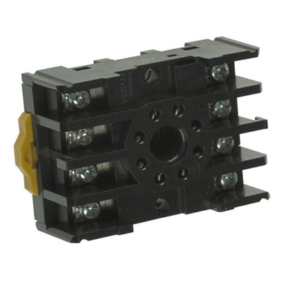 Omron 250V ac DIN Rail Relay Socket, for use with H3CR Solid State Timer