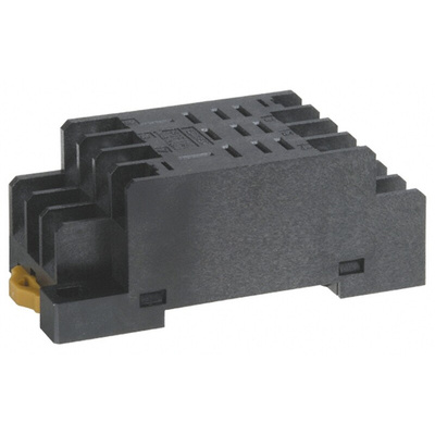 Omron 11 Pin 250V ac DIN Rail Relay Socket, for use with LY Series Relay