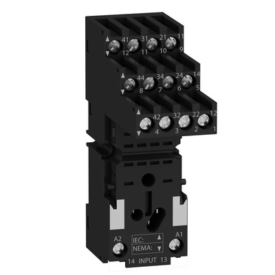 Schneider Electric RXZ 14 Pin <250V DIN Rail Relay Socket, for use with Relais Series RSZ