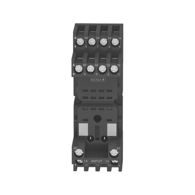 Schneider Electric Harmony Relay RXM 14 Pin <250V DIN Rail Relay Socket, for use with Relais Series RSZ