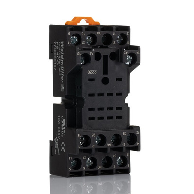 Weidmuller D-SERIES 4 Pin 250V ac Panel Mount Relay Socket