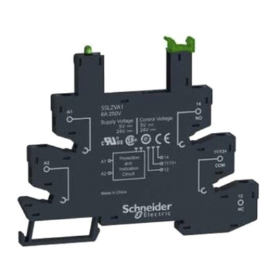 Schneider Electric Harmony Control 5 Pin 5 → 24V dc DIN Rail Relay Socket