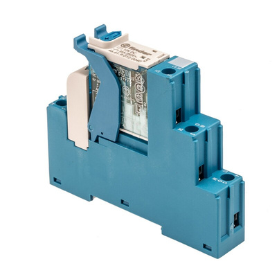 Finder 4C Series Interface Relay, DIN Rail Mount, 12V dc Coil, SPDT, 1-Pole
