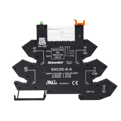 RS PRO Interface Relay, DIN Rail Mount, 24V dc Coil, SPDT