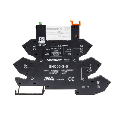 RS PRO Interface Relay, DIN Rail Mount, 60V ac/dc Coil, SPDT