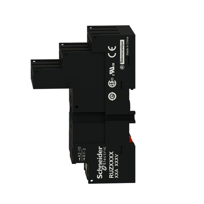 Schneider Electric RUZ 11 Pin 250V DIN Rail, Panel Mount Relay Socket, for use with Plug In Relay RUM (3CO)