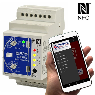 Broyce Control Earth Leakage Relay, 50Hz Frequency, 1.5 mA Leakage, SPDT, SPNO Output