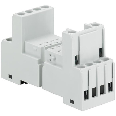 ABB Relay Socket, for use with 2 or 4 c/o (SPDT) Contacts CR-M Relays