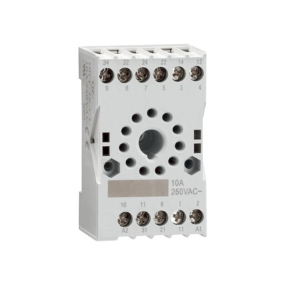 Lovato HR SERIES DIN Rail Relay Socket, for use with HR SERIES