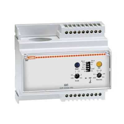 Lovato Earth Leakage Relay, 50 Hz, 60 Hz Frequency, 0.25 → 2.5A Leakage, SPDT Output