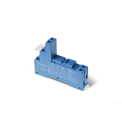 Finder 95 Series 250V Rail or Panel Mount Relay Socket, for use with 40.51, 40.52, 40.61, 40.62 Series Relay
