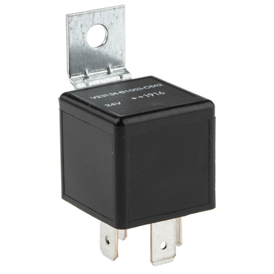TE Connectivity Plug In Automotive Relay, 24V dc Coil Voltage, 40A Switching Current, SPST