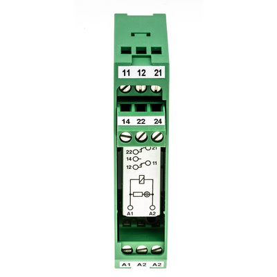 Phoenix Contact EMG 17-REL/KSR-W230/21-21-LC Series Interface Relay, DIN Rail Mount, 230V ac Coil, DPDT
