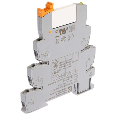 Phoenix Contact PLC-RSC- 24UC/21 Series Interface Relay, DIN Rail Mount, 24V ac/dc Coil, SPDT, 1-Pole
