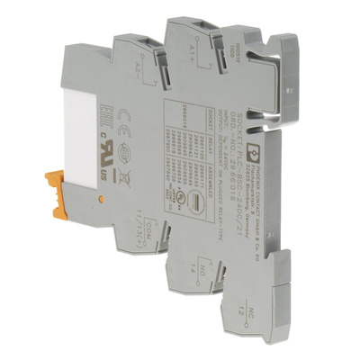 Phoenix Contact PLC-RSC-24DC/21 Series Interface Relay, DIN Rail Mount, 24V dc Coil, SPDT, 1-Pole