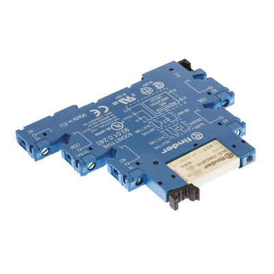 Finder 38 Series Interface Relay, DIN Rail Mount, 230V ac/dc Coil, SPDT, 1-Pole