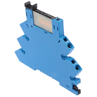 Finder 38 Series Interface Relay, DIN Rail Mount, 24V dc Coil, SPDT, 1-Pole