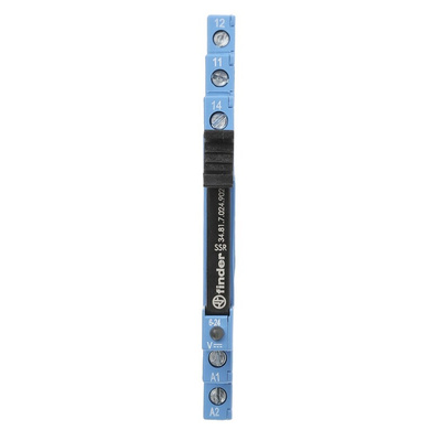 Finder 38 Series Interface Relay, DIN Rail Mount, 24V dc Coil, SPST