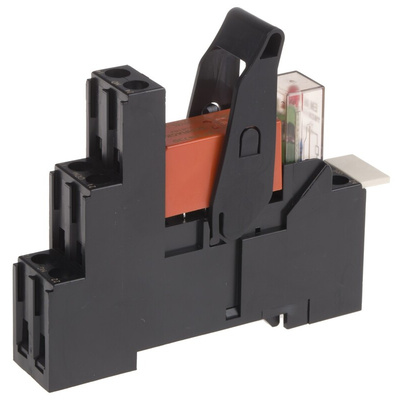 TE Connectivity RT Series Interface Relay, DIN Rail Mount, 230V ac Coil, SPDT, 1-Pole