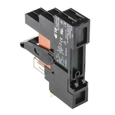TE Connectivity RT Series Interface Relay, DIN Rail Mount, 24V dc Coil, DPDT, 2-Pole