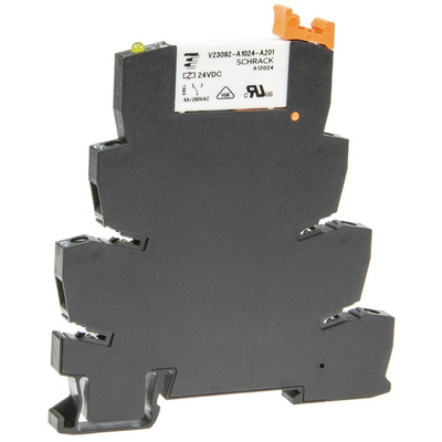 TE Connectivity SNR Series Interface Relay, DIN Rail Mount, 24V dc Coil, SPDT, 1-Pole