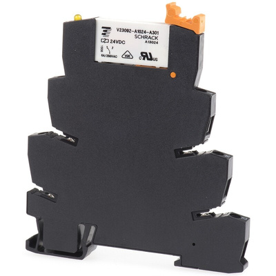 TE Connectivity SNR Series Interface Relay, DIN Rail Mount, 24V dc Coil, SPDT, 1-Pole