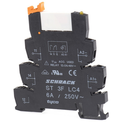 TE Connectivity SNR Series Interface Relay, DIN Rail Mount, 24V dc Coil, SPDT, 1-Pole