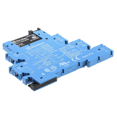 Finder 38 Series Interface Relay, DIN Rail Mount, 24V dc Coil, SPST