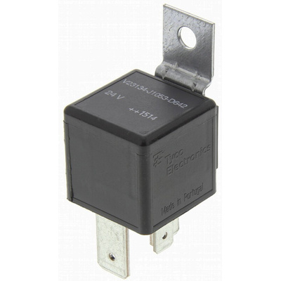 TE Connectivity Panel Mount Automotive Relay, 24V dc Coil Voltage, 25A Switching Current, SPST