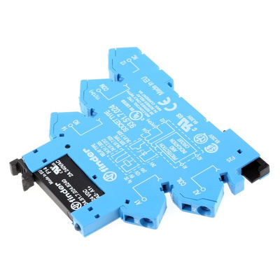 Finder 38 Series Interface Relay, DIN Rail Mount, 24V dc Coil, SPST