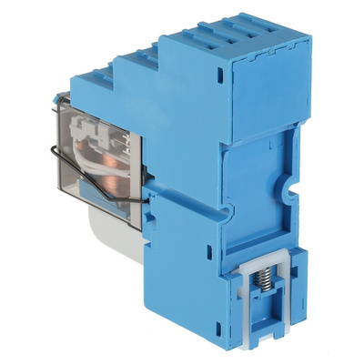 Finder 58 Series Interface Relay, DIN Rail Mount, 24V dc Coil, 4PDT, 4-Pole