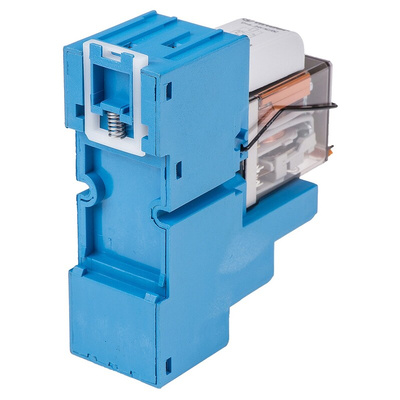 Finder 58 Series Interface Relay, DIN Rail Mount, 24V ac Coil, 4PDT, 4-Pole