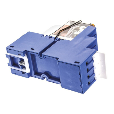 Finder 58 Series Interface Relay, DIN Rail Mount, 230V ac Coil, 4PDT, 4-Pole, 7A Load