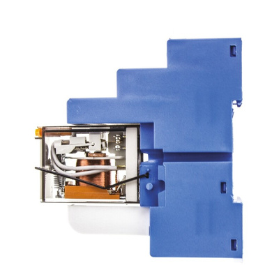 Finder 58 Series Interface Relay, DIN Rail Mount, 230V ac Coil, 4PDT, 4-Pole, 7A Load