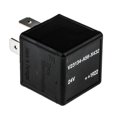 TE Connectivity Plug In Automotive Relay, 24V dc Coil Voltage, 40A Switching Current, SPDT