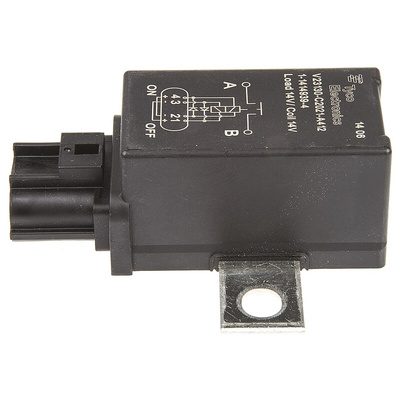 TE Connectivity Flange Mount Automotive Relay, 12V dc Coil Voltage, 190A Switching Current, SPST