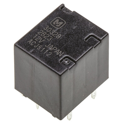 Panasonic PCB Mount Automotive Relay, 12V dc Coil Voltage, 20A Switching Current, DPDT