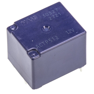 Panasonic PCB Mount Automotive Relay, 12V dc Coil Voltage, 30A Switching Current, DPDT