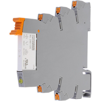 Phoenix Contact PLC-RPT- 48DC/21 Series Interface Relay, DIN Rail Mount, 48V dc Coil, SPDT, 1-Pole
