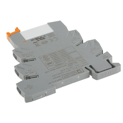 Phoenix Contact PLC-RPT- 24DC/21AU Series Interface Relay, DIN Rail Mount, 24V dc Coil, SPDT, 1-Pole
