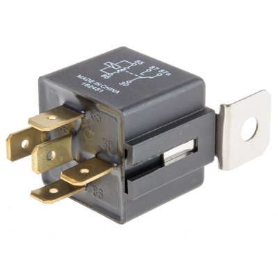 TE Connectivity Panel Mount Automotive Relay, 12V dc Coil Voltage, 30A Switching Current, SPDT