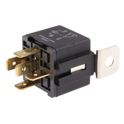 TE Connectivity Panel Mount Automotive Relay, 12V dc Coil Voltage, 30A Switching Current, SPDT