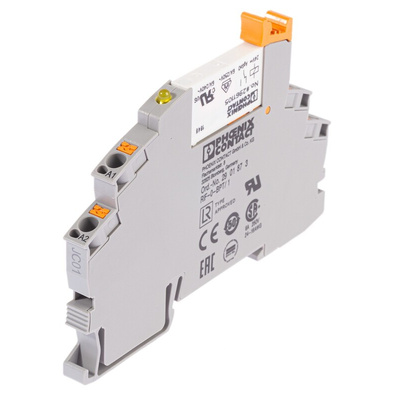 Phoenix Contact RIF-0-RPT-24DC/1 Series Interface Relay, DIN Rail Mount, 24V dc Coil, SPST, 1-Pole