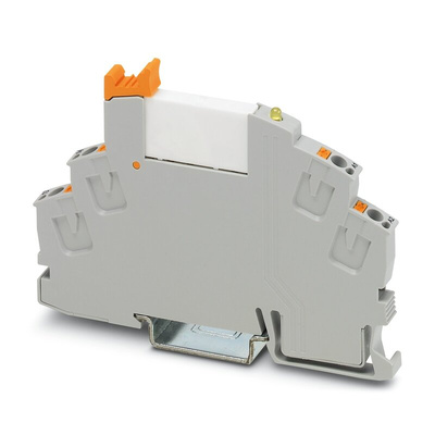 Phoenix Contact RIF-0-RPT-24DC/1 Series Interface Relay, DIN Rail Mount, 24V dc Coil, SPST, 1-Pole