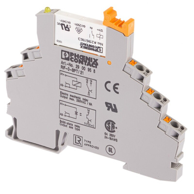 Phoenix Contact RIF-0-RPT-12DC/21AU Series Interface Relay, DIN Rail Mount, 12V dc Coil, SPDT, 1-Pole