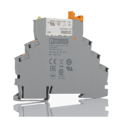 Phoenix Contact RIF-0-RPT-12DC/21 Series Interface Relay, DIN Rail Mount, 12V dc Coil, SPDT, 1-Pole
